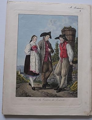 Seller image for COLLECTION OF SWISS COSTUMES - COSTUMES SUISSES - COLLECTION DE COSTUMES SUISSES DES XXII CANTONS for sale by Charles Russell, ABA, ILAB, est 1978