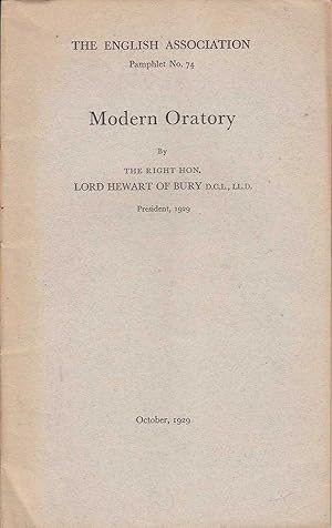 Imagen del vendedor de Modern Oratory a la venta por Mr Pickwick's Fine Old Books