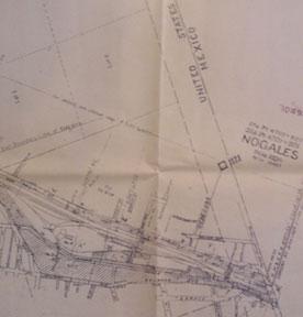 Right of Way and Track Map - Nogales Branch, Santa Cruz County, Arizona. Benson to Nogales. Set o...