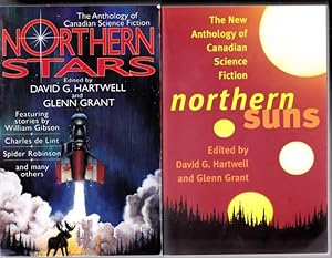 Seller image for Canadian Science Fiction grouping of "Canadian Science Fiction Anthology": vol one - Northern Stars; vol two - Northern Suns; - two (2) soft cover Anthologies featuring "Canadian Science Fiction" for sale by Nessa Books