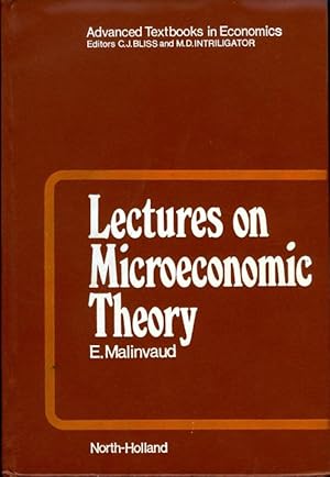 Imagen del vendedor de Lectures On Microeconomic Theory a la venta por James F. Balsley, Bookseller