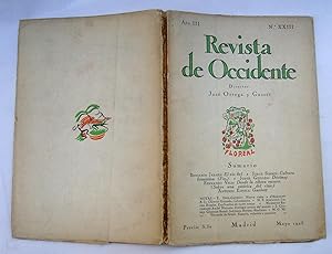 Seller image for REVISTA DE OCCIDENTE n XXIII. El Ro Fiel; Coltura Femenina (fin); Dcimas; Desde La Ribera Oscura. Sobre Una Esttica Del Cine); Ganivet for sale by La Social. Galera y Libros