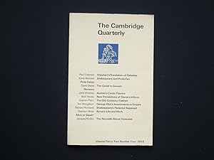 The Cambridge Quarterly. Volume Thirty-Two Number Four 2003