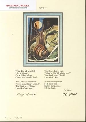 Snail (Broadside Print) -- from The Cat and the Cuckoo