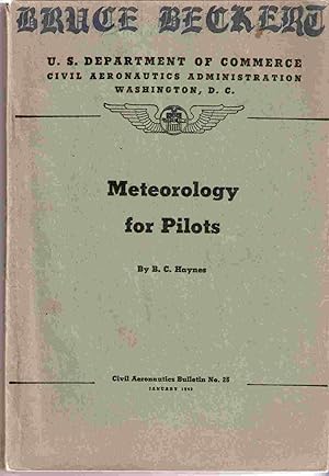 Imagen del vendedor de Meteorology for Pilots a la venta por Archives Book Shop of East Lansing, MI