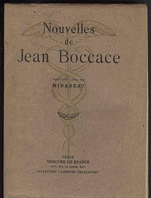 Seller image for NOUVELLES Traduites Par MIRABEAU for sale by Librairie l'Aspidistra