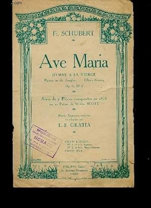 Imagen del vendedor de AVE MARIA HYMNE A LA VIERGE. OP.52, N6. CHANT & PIANO. a la venta por Le-Livre