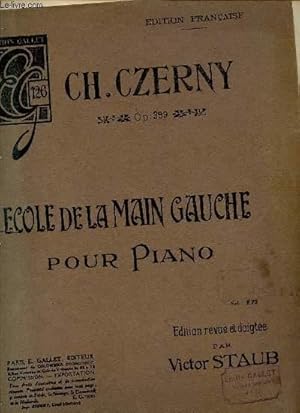 Imagen del vendedor de ECOLE DE LA MAIN GAUCHE POUR PIANO. a la venta por Le-Livre