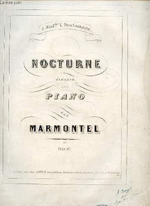 Bild des Verkufers fr NOCTURNE ELEGANT POUR PIANO. zum Verkauf von Le-Livre