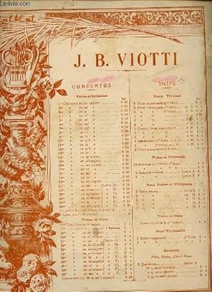 Seller image for 19ME. CONCERTO, VIOLON PRINCIPAL. for sale by Le-Livre