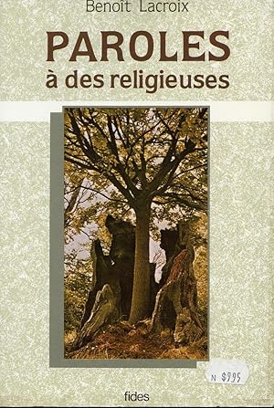 Bild des Verkufers fr Paroles  des religieuses zum Verkauf von Librairie Le Nord