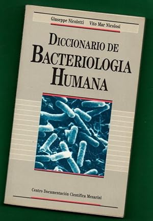 Immagine del venditore per DICCIONARIO DE BACTERIOLOGIA HUMANA. venduto da Librera DANTE