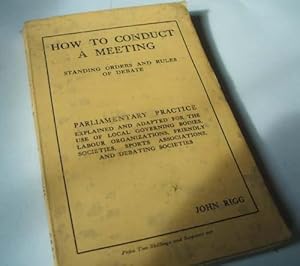 How to Conduct a Meeting