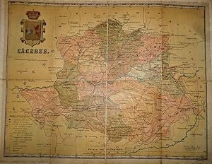 Mapa de la Provincia de Cáceres. Colección de Cartas-Corográficas de las provincias españolas?