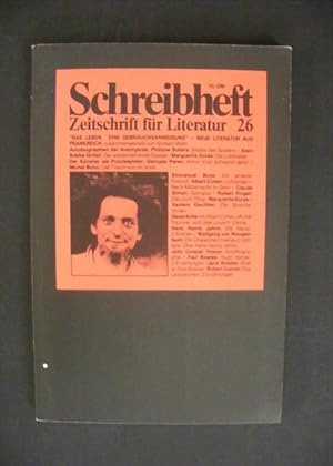 Seller image for Schreibheft 26: 'Das Leben eine Gebrauchsanweisung' - Neue Literatur aus Frankreich for sale by Antiquariat Strter