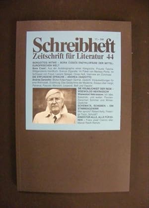 Seller image for Schreibheft 44: Bergottes Witwe - Borca Cosics Enzyklopdie der mitteleuropischen Welt for sale by Antiquariat Strter
