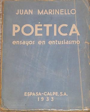 Poética. Ensayos en Entusiasmo