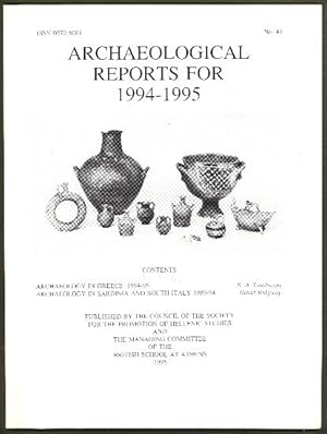 Seller image for Archeological Reports for 1994-1995 (No 41) for sale by The Glass Key