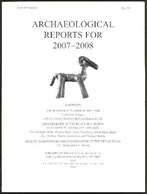 Seller image for Archeological Reports for 2007-2008 (No 54) for sale by The Glass Key