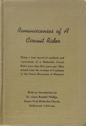 Reminiscenses of A Circuit Rider