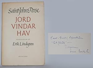 Jord, vindar, hav. Tolkningar av Erik Lindegren.