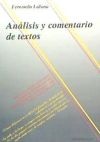 Imagen del vendedor de Analisis y comentario de textos. a la venta por Agapea Libros