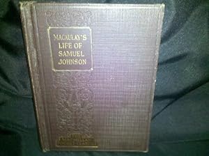 MACAULEY'S LIFE OF SAMUEL JOHNSON, THE MACMILLAN POCKET CLASSICS