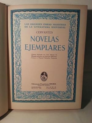 NOVELAS EJEMPLARES. Edicion Ilustrada Con Doce Dibujos De Paret ( Reproduccion )