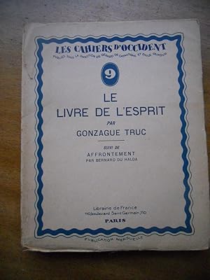 Seller image for Les cahiers d'Occident - Le livre de l'esprit for sale by Frederic Delbos