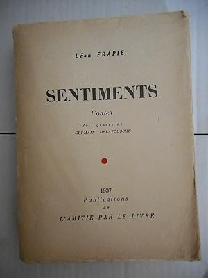 Imagen del vendedor de Sentiments - Bois graves par Germain Delatousche a la venta por Frederic Delbos