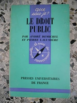 Image du vendeur pour Le droit public mis en vente par Frederic Delbos