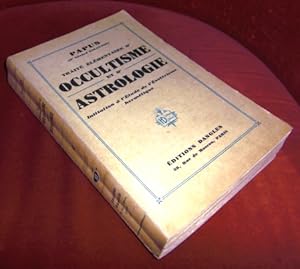 Imagen del vendedor de Trait lementaire D'occultisme et D'astrologie. Initiation  L'etude De L'esoterisme Hermtique. a la venta por Antiquariat Clement