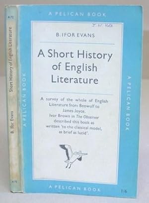 Bild des Verkufers fr A Short History Of English Literature zum Verkauf von Eastleach Books