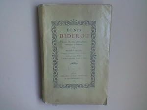 Imagen del vendedor de Denis Diderot. L'homme. Ses ides philosophiques, esthtiques et littraires a la venta por Librairie de la Garenne