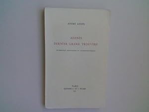 Immagine del venditore per Adens dernier grand touvre. Recherches historiques et anthroponymiques venduto da Librairie de la Garenne