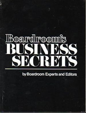 Immagine del venditore per Boardroom's Business Secrets venduto da Bookfeathers, LLC