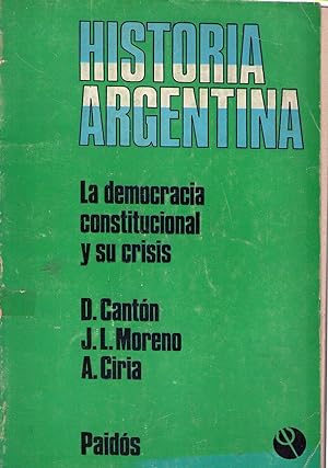 Seller image for ARGENTINA. La democracia constitucional y sus crisis for sale by Buenos Aires Libros