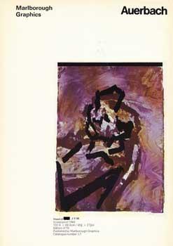 Seller image for Prospectus for Recent Graphic Works by Frank Auerbach. for sale by Wittenborn Art Books