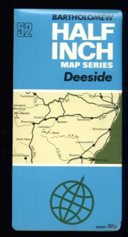 Deeside: Bartholomew Half-Inch Map Sheet 52 on Paper