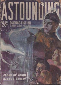 Imagen del vendedor de ASTOUNDING Science Fiction: March, Mar. 1939 ("The Cloak of Aesir"; "Cosmic Engineers") a la venta por Books from the Crypt