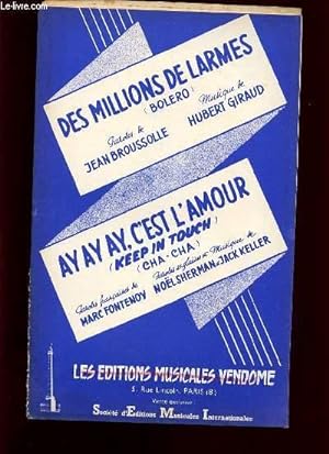 Imagen del vendedor de DES MILLIONS DE LARMES (BOLERO). a la venta por Le-Livre