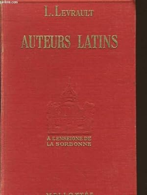 Bild des Verkufers fr AUTEURS LATINS  l'enseigne de la sorbonne zum Verkauf von Le-Livre