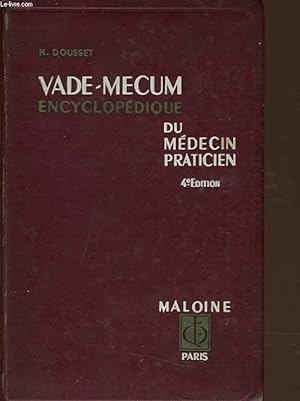 Seller image for VADE MECUM encyclopdique du mdecin praticien for sale by Le-Livre