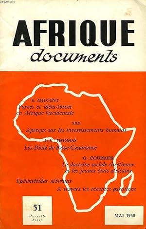 Seller image for AFRIQUE DOCUMENTS, 1960-1969, 40 NUMEROS (INCOMPLET) for sale by Le-Livre