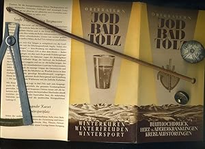 Seller image for Bad T�lz / Werbeprospekt / Faltprospekt. Faltprospekt mit dekorativ , farbige Titelillustration. Aufgefaltet im Format 20x 48 cm. 1 Blatt. Mit zahlreichen s/w Fotos. Mit 3 Beilagezettel: Stadtpan / Wohnungsliste und for sale by Umbras Kuriosit�tenkabinett
