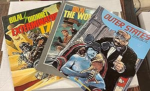 Set of 3 Graphic Novels by Bilal: Exterminator 17, The Woman Trap, and Outer States