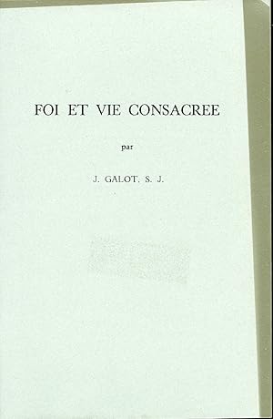 Seller image for Foi et vie consacre for sale by Librairie Le Nord