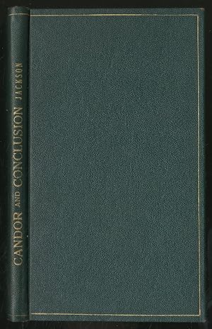 Seller image for Candor and Conclusion for sale by Between the Covers-Rare Books, Inc. ABAA