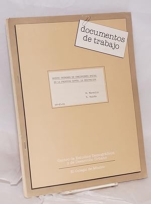 Imagen del vendedor de Nuevos patrones de crecimiento social en la frontera norte: la emigracion a la venta por Bolerium Books Inc.