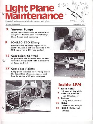 Light Plane Maintenance - Practical Maintenance Advice For Owners and Pilots - 9 Issues